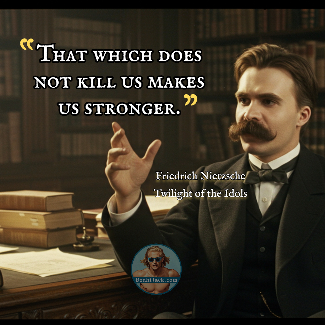 That which does not kill us makes us stronger.” - Friedrich Nietzsche, Twilight of the Idols