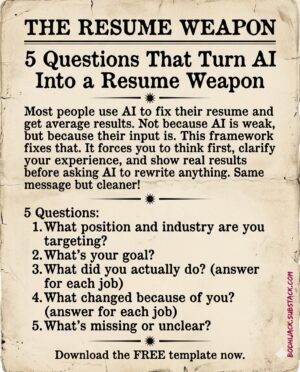 Fix Your Resume with AI (The Right Way)