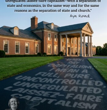 When I say "capitalism," I mean a full, pure, uncontrolled, unregulated laissez-faire capitalism